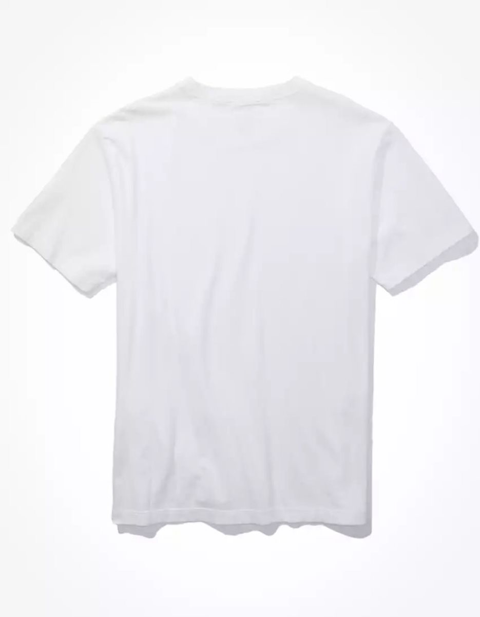 T Shirts American Eagle AE Super Soft Legend Pocket Blanche Homme | WKG-95878953